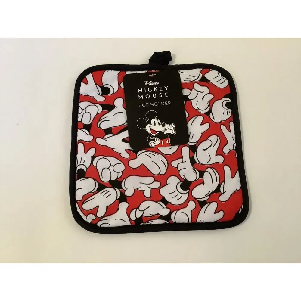 Disney Mickey Mouse Potholder & 2 Pc Kitchen Towel Set - NWT -
